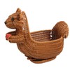 Animal Shaped Round Basket Wisteria Style Basket, Washable, Tabletop Storage,