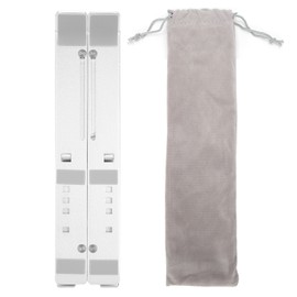 Foldable Laptop Stand Portable Ergonomic Tablet Holder Riser Adjustable Height for 10-17in NotebookSilver