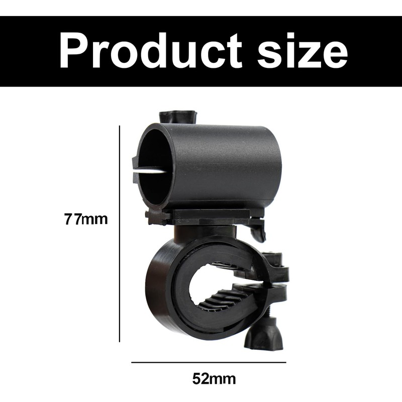 xiruiubao Torch Mount Bicycle, 360 Degree Rotatable Bicycle Light Holder