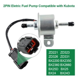 WATERWICH Fuel Pump Compatible with Kubota ZD18 ZD21 ZD28 BX23s ZD331 ZD221 ZD323 ZD326 BX2380 BX2200 BX2350 BX2360 BX2370 BX2660 BX25D BX25 BX24 BX24D