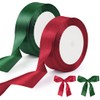 Christmas Ribbon Red Green Satin Ribbon Gift Ribbon