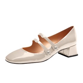 Coach Women's Angelina Mary Jane Ballet Flat, Blush, 11