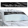 Solid Printed "We The People" Blackout Graphic Windshield Banner Visor