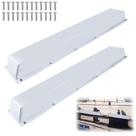 ORLANG 59" Dock Bumpers,PVC Dock Fenders with Stainless Steel Screws,Boat Dock Guards,Dock Post Bumper for Docking Edges, Piling, Vertical Poles, Horizontal Decks or Piers(White/2Pack)