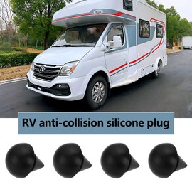 eMagTech Pack of 10 Black Temperature Resistant Rubber Buffer Feet for Gas Hobs Hob Hob Rust Feet Applicable to Motorhome Cookers with 4.5 mm Diameter