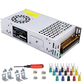 24V 20A 480W Aluminum Alloy Switching Power Supply (with mounting Bracket) Industrial-Grade Full-Power Regulated Power Supply, Suitable for LED/Monitoring/Vehicle-Mounted/DIY Projects