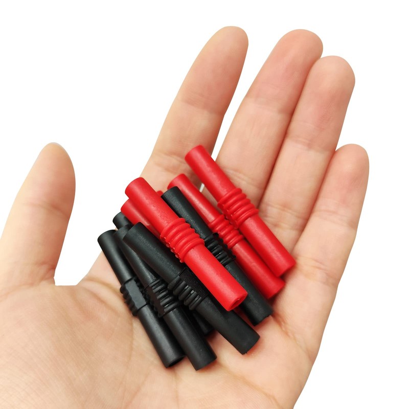 Cleqee 10PCS Insulated 4mm Banana Female to Female Jack Socket