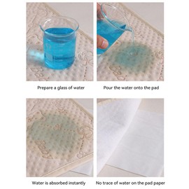 JZS Waterproof Bed Pad, Washable Mattress Protector 4 Layer Blanket Sheet Soft and Absorbent Urine Pads for Baby Toddler Children and Adults with Incontinence,70x90cm