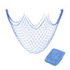 Sourcing Map 2 Pack Decorative Fishing Net Decor, Blue 80x40
