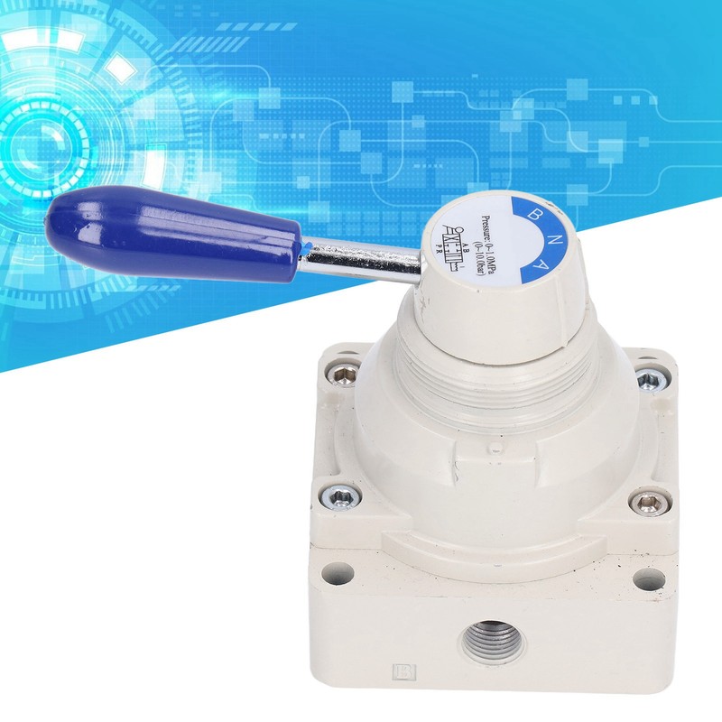 Air Hand Valve Rotary Lever 2 Position 4 Way Pneumatic
