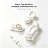 CRILEAL 2-in-1 Water Bottle with Foldable Fan, 690ml Portable Cooling