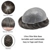 Hair Toupee for Men 100% European Human All V-loop Craft