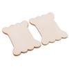 P Prettyia 100 Pieces Wooden Thread Floss Bobbins Ribbon Twine