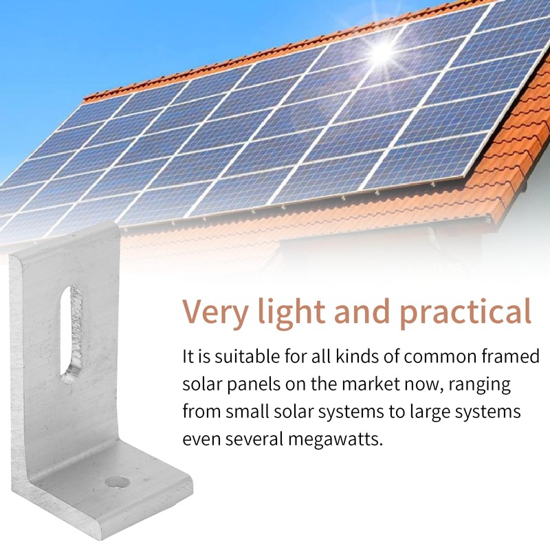 L Foot Solar Mount,Aluminum Alloy Photovoltaic Solar Panel Mounting L