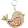 Baker Ross FC722 Bird Wooden Threading Keyring and Bag Dangler