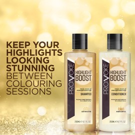 PROVOKE Highlight Boost Conditioner 200 ml, Protects and Prolongs All Shades of Highlights and Balayages, Brightens Faded Highlights, Enhance Shine for Coloured, Highlights and Natural Blonde Hair