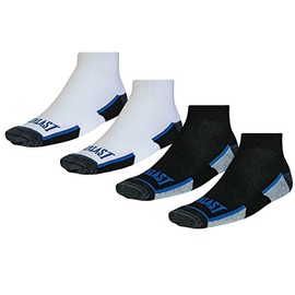 Everlast Men's 4 Pairs, Ankle Sport Socks Sockshosiery, Combo C, 10-13