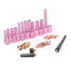 46Pcs TIG Welding Accessory Kit Collet Lens Tool Set for