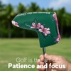 Golf Putter Cover Blade Putter Headcover Azalea Embroidery Golf Club