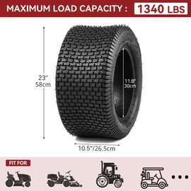 YITAMOTOR 22x9.5-12 Lawn Mower Tires, Suitable for Lawnmowers, Motorcycles, Garden Tractors, Golf Carts, and Farm Equipment, 4Ply, Set of 2