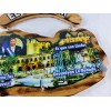 El Salvador Wooden Map Key Holder, Colgadero de llaves De