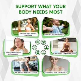 Extracto de té verde, EGCG, cafeína, vitamina C y L-teanina – Apoya el metabolismo y la salud antioxidante – 150 cápsulas – Fabricado en Estados Unidos