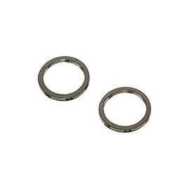 Exhaust Manifold Gasket Set 2 Pieces 46 x 36.5 x 4 mm for Kawasaki Yamaha Mach ABS
