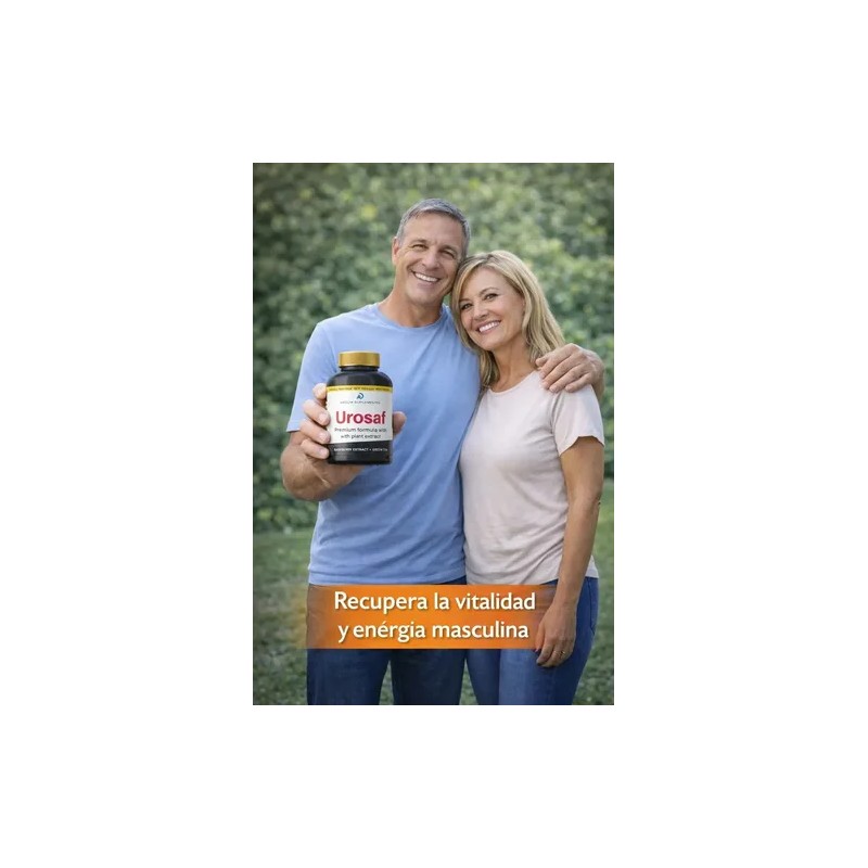Urosaf| Suplemento| 100cap| L-arginina| Maca| Apoyo Urinario
