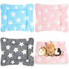 Jetec 3 Pcs Bunny Guinea Pig Beds Soft Bunny Mats