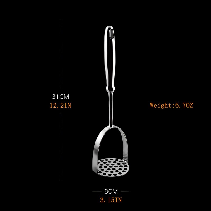 GREATLINK Potato Masher,Heavy Duty Stainless Steel kitchen Steel Potato Masher,Mashed