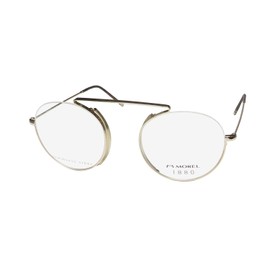 Marius Morel 1880 60122m Eyeglass Frame/Eyewear Bold Contemporary Design Oval [49-20-145, yellow gold]