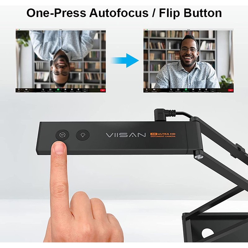 VIISAN P4U 13MP 4K UHD Document Camera & Webcam with