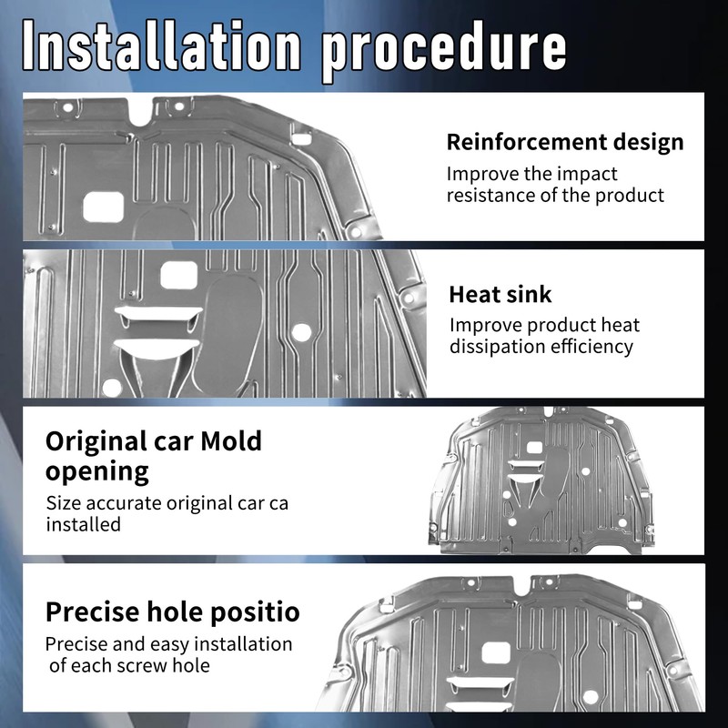 EDIETH 74110-TBA-A00 Engine Splash Guard Shield Compatible with Honda Civic