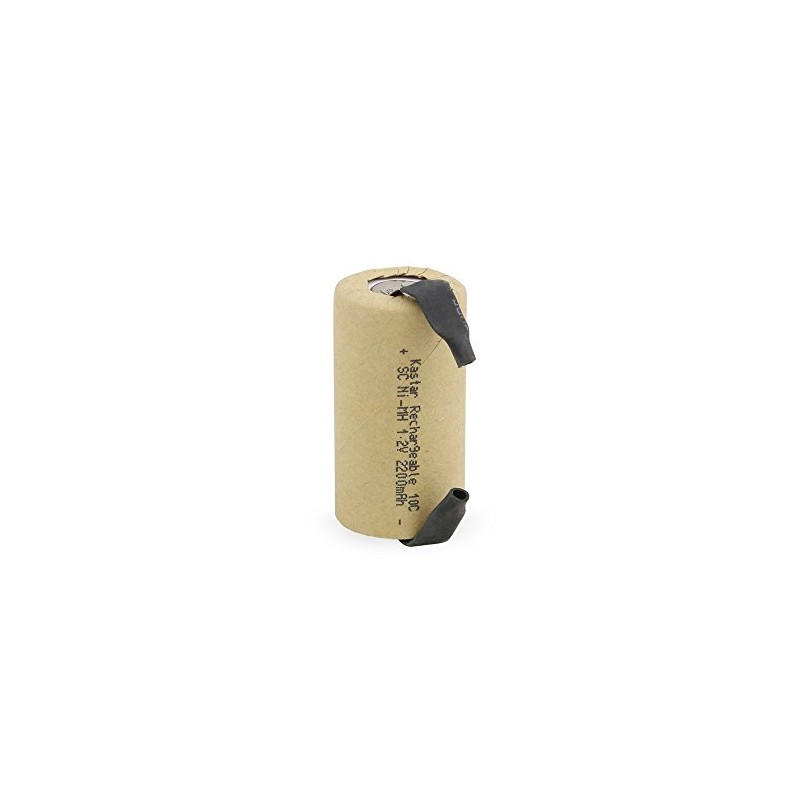 Kastar Sub C 2200mAh Ni-MH Flat Top Rechargeable Battery (with