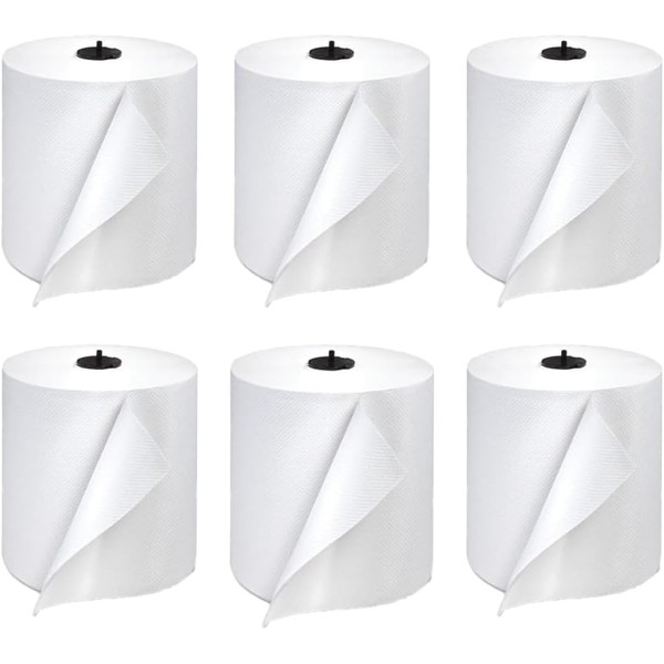 Plexon Hand Towel Roll, 1-Ply, 7.7" x 900 ft, 1.5"