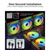 AsiaHorse COSMIQ Ventiladores de PC RGB de 120 mm FDB