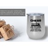 Flairy Land Chess Silver Wine Tumbler 12oz - without saying