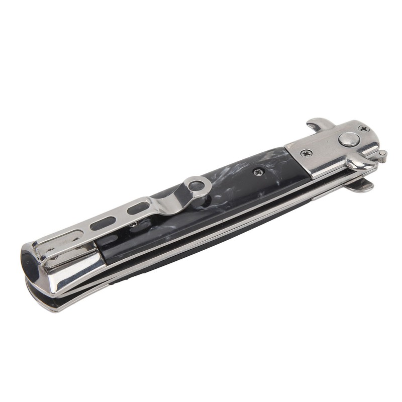 Switchblade Comb Men Automatic Push Button Foldable Pocket Oil Hair