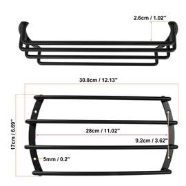 Unifizz Universal 10inch Black Metal Car Bar Grille Subwoofer Speaker Grill Cover Guard for Auto Car