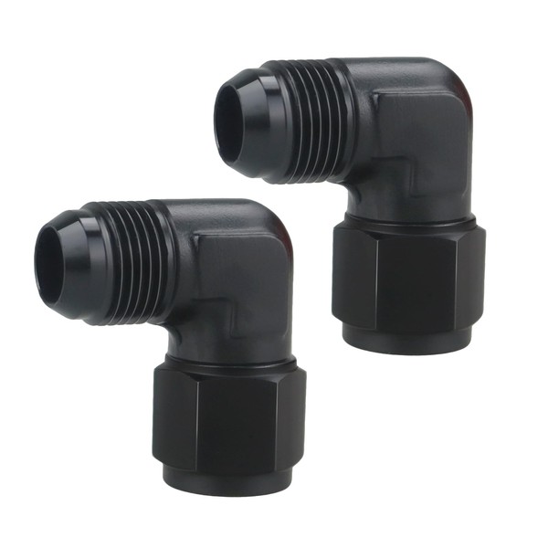 6AN Female to 6AN Male Flare 90 Degree Swivel Fitting