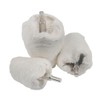 JUNLICN 3 Pcs White Flannelette Polishing Cone, 1/4" Shank Conical