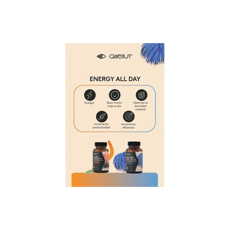 Hongo Cordyceps Y Melena De León Kit Energía 60 Caps