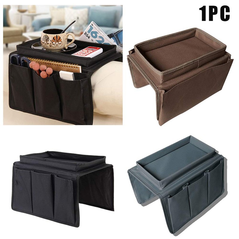 Amusingtao Sofa Armrest Organiser, Sofa Remote Control Holder Sofa Oxford