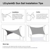 LEcylankEr Awning, Balcony, Triangular, Rectangular, Waterproof Awning Fabric PES, Awning,