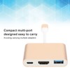 Type‑c to HDMiUSB3.1 Converter Aluminium Alloy Shell Compact Multi‑Port Support