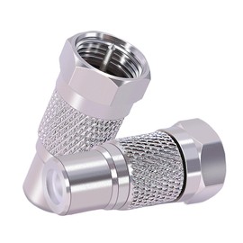 CNARIO 2Pcs F Male to RCA Female F Type to RCA Connector RF Video TV Adapter Coupler Converter for Atari 2600 TV/7800 Sega/Coleco/Commodore Game System