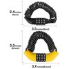 HANNAFIRES 4 Digit Combination Cable Lock, Set of 2 -
