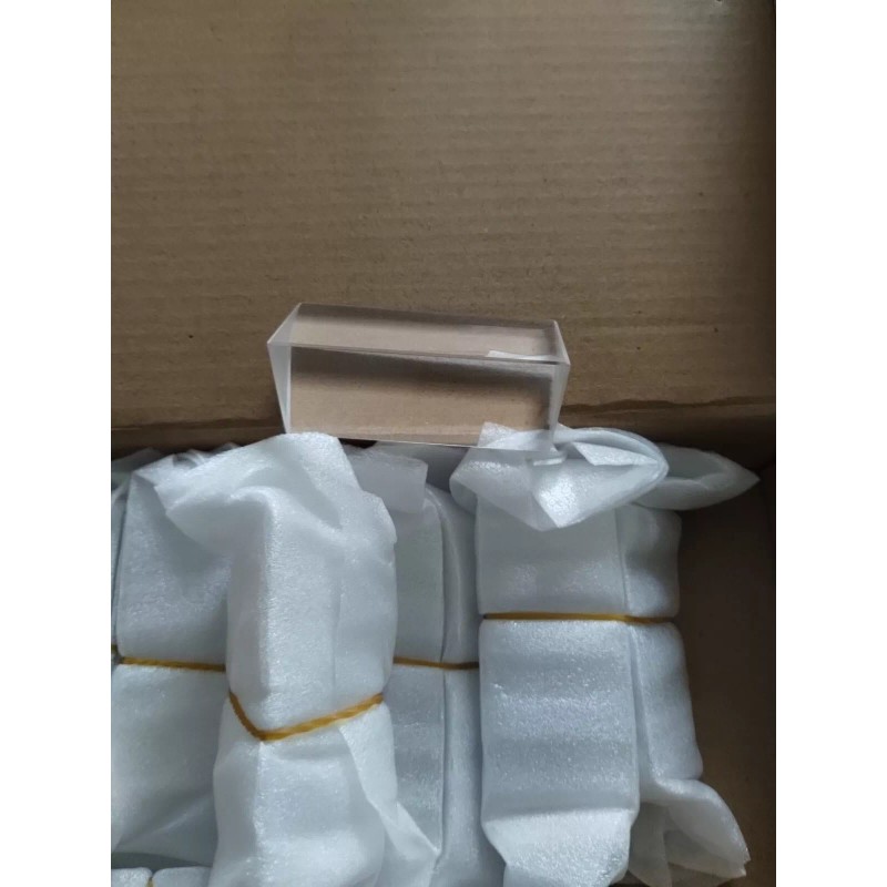 Kanayu 12 Pack Clear Triangular Prism Optical Glass Triangular Prism