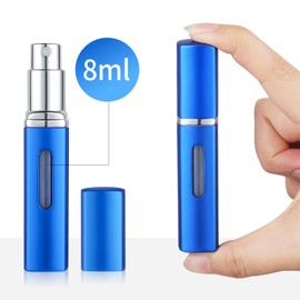 OUMOR 8ml Perfume Travel Refillable, 3pcs Travel Perfume Bottle, Mini Spray Bottle Cologne Sprayer, Refillable Perfume Bottle Atomizer for Men and Women
