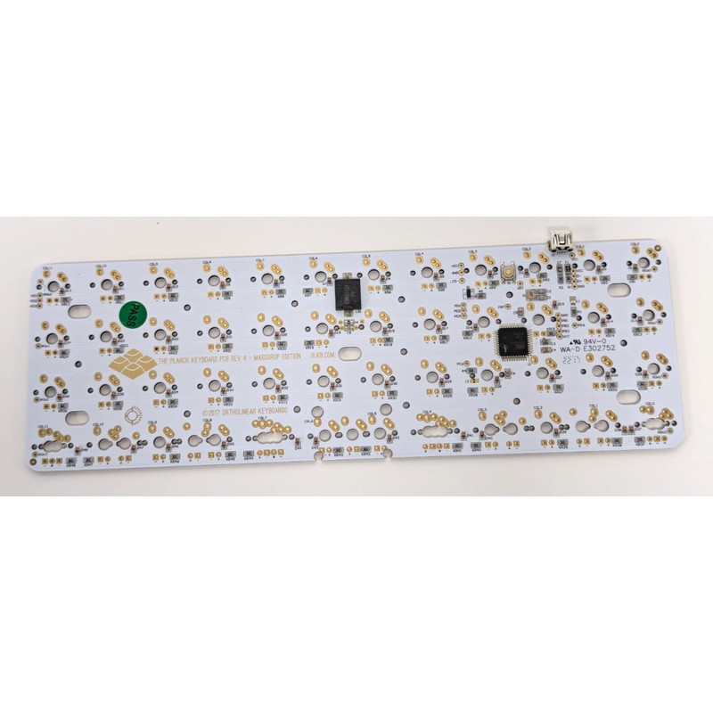 Drop MASSDROP X OLKB-48 PLANCK MECHANICAL KEYBOARD KIT, SILVER CASE,